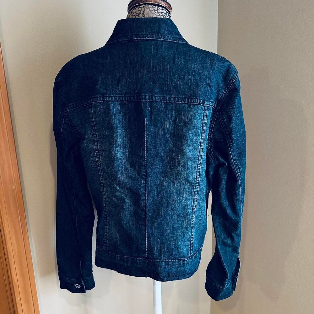 V Christina Women's Jean Denim Jacket Size Small - Picture 2 of 8
